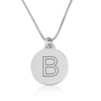 Custom Initial Disc Necklace La Vie Bien Custom Initial Disc Necklace