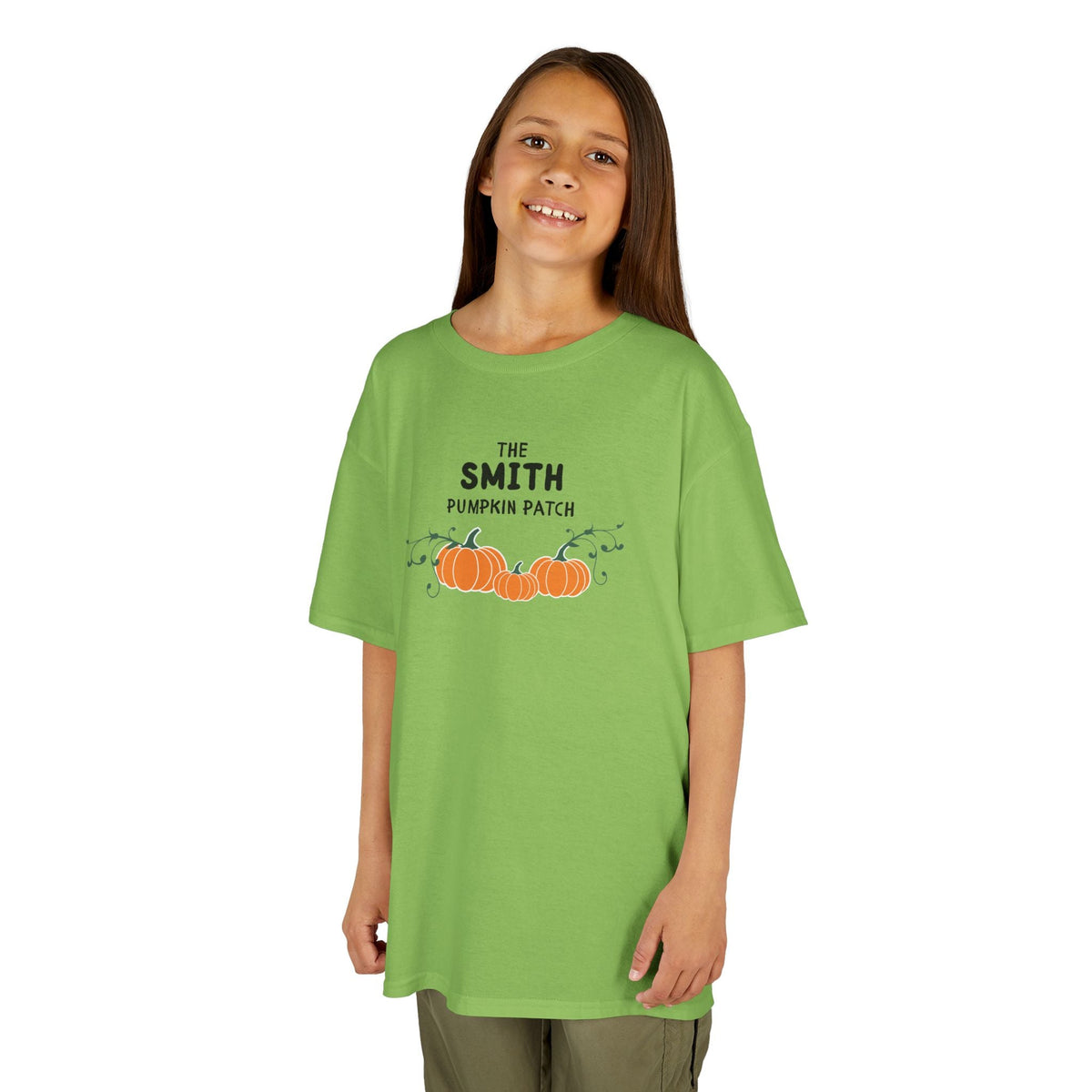 Custom Kids Family name Pumpkin Patch Tee, Personalized Fall Shirt for Family photos Kids clothes La Vie Bien Custom Kids Family name Pumpkin Patch Tee, Personalized Fall Shirt for Family photos