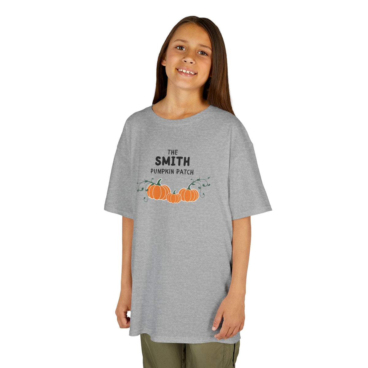 Custom Kids Family name Pumpkin Patch Tee, Personalized Fall Shirt for Family photos Kids clothes La Vie Bien Custom Kids Family name Pumpkin Patch Tee, Personalized Fall Shirt for Family photos