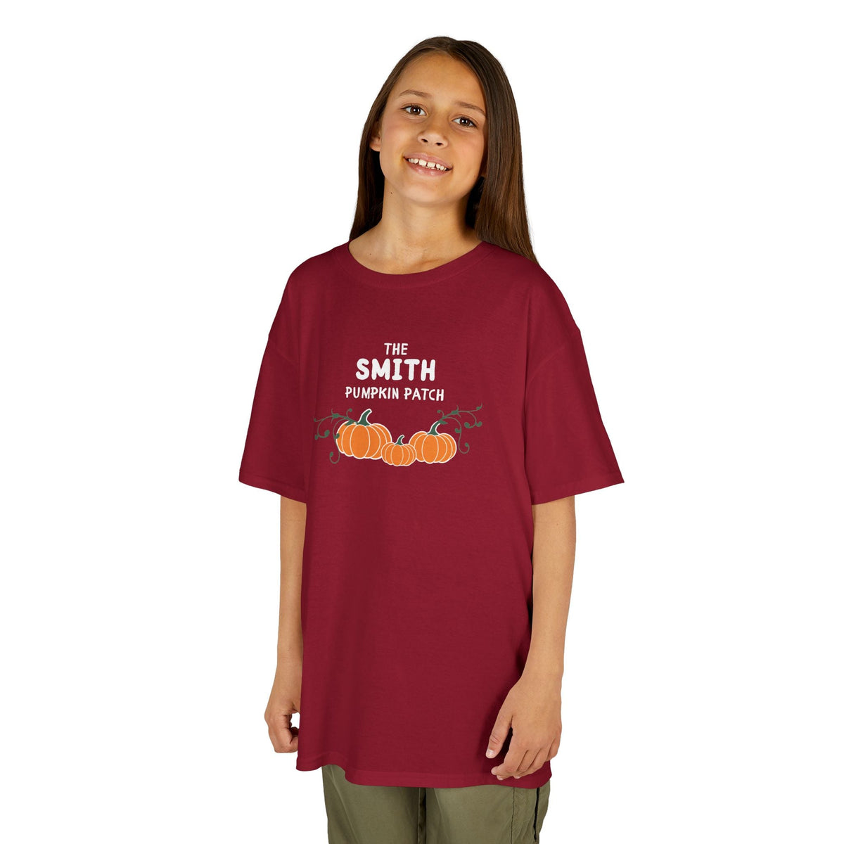 Custom Kids Family name Pumpkin Patch Tee, Personalized Fall Shirt for Family photos Kids clothes La Vie Bien Custom Kids Family name Pumpkin Patch Tee, Personalized Fall Shirt for Family photos