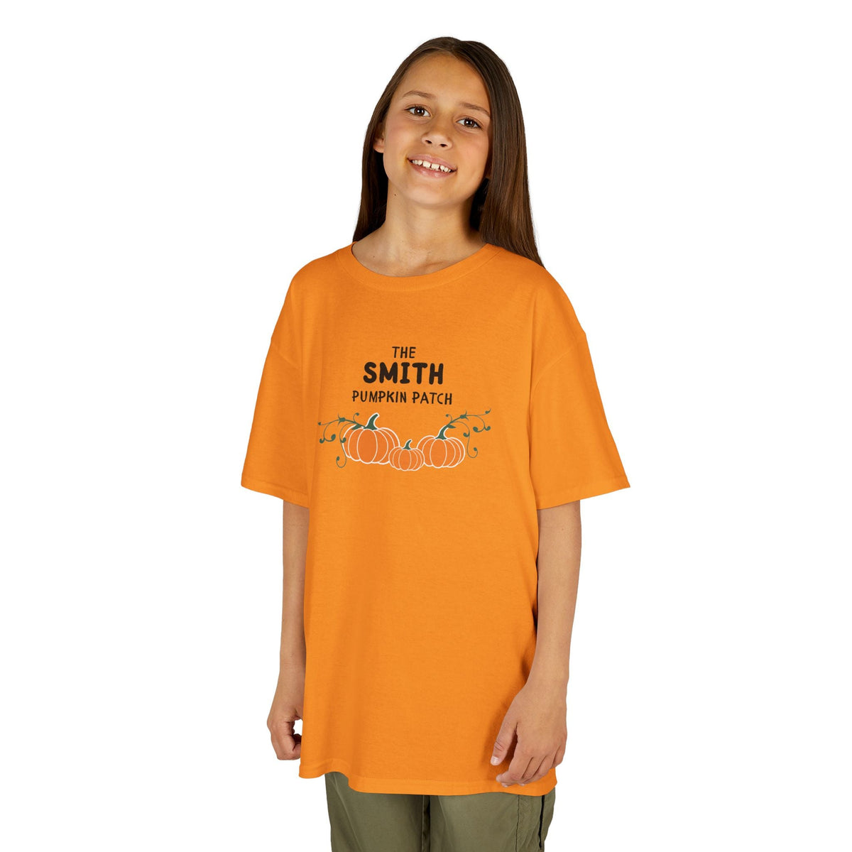 Custom Kids Family name Pumpkin Patch Tee, Personalized Fall Shirt for Family photos Kids clothes La Vie Bien Custom Kids Family name Pumpkin Patch Tee, Personalized Fall Shirt for Family photos