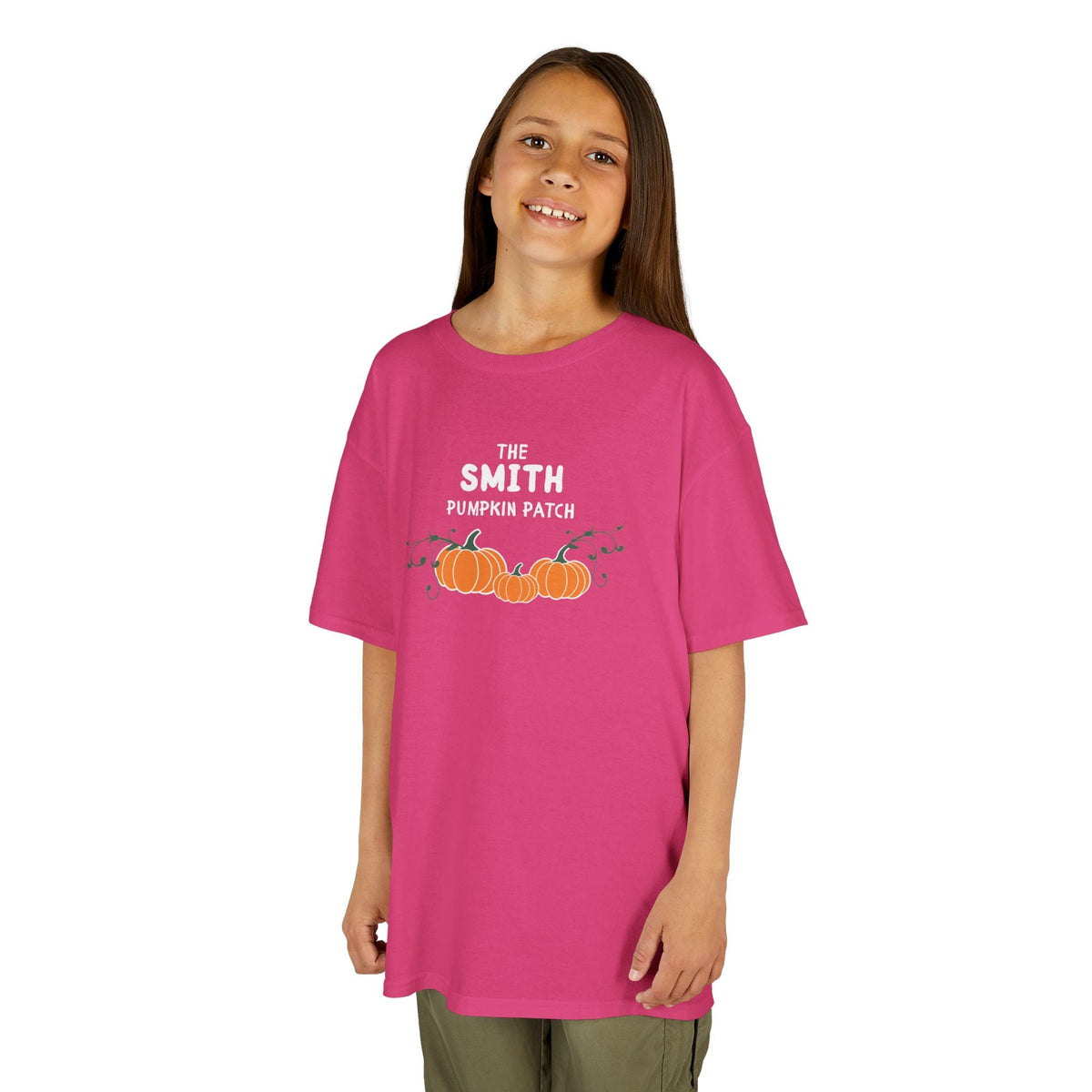 Custom Kids Family name Pumpkin Patch Tee, Personalized Fall Shirt for Family photos Kids clothes La Vie Bien Custom Kids Family name Pumpkin Patch Tee, Personalized Fall Shirt for Family photos