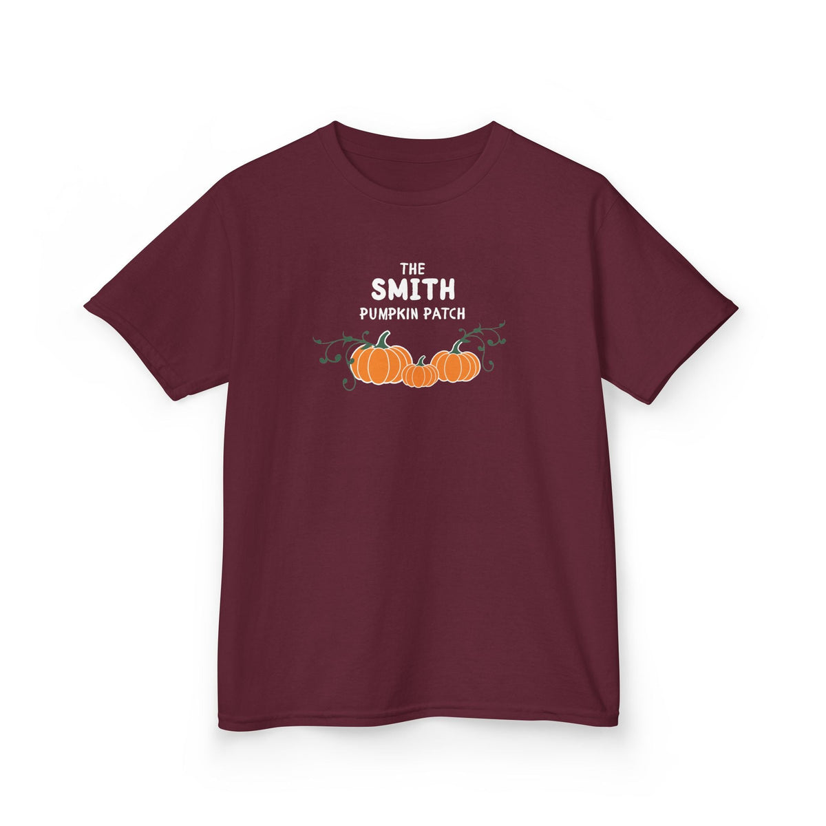 Custom Kids Family name Pumpkin Patch Tee, Personalized Fall Shirt for Family photos Kids clothes La Vie Bien Custom Kids Family name Pumpkin Patch Tee, Personalized Fall Shirt for Family photos