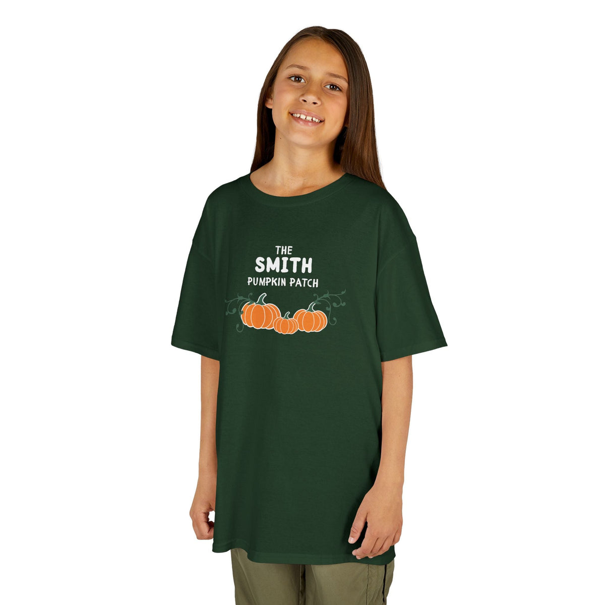 Custom Kids Family name Pumpkin Patch Tee, Personalized Fall Shirt for Family photos Kids clothes La Vie Bien Custom Kids Family name Pumpkin Patch Tee, Personalized Fall Shirt for Family photos