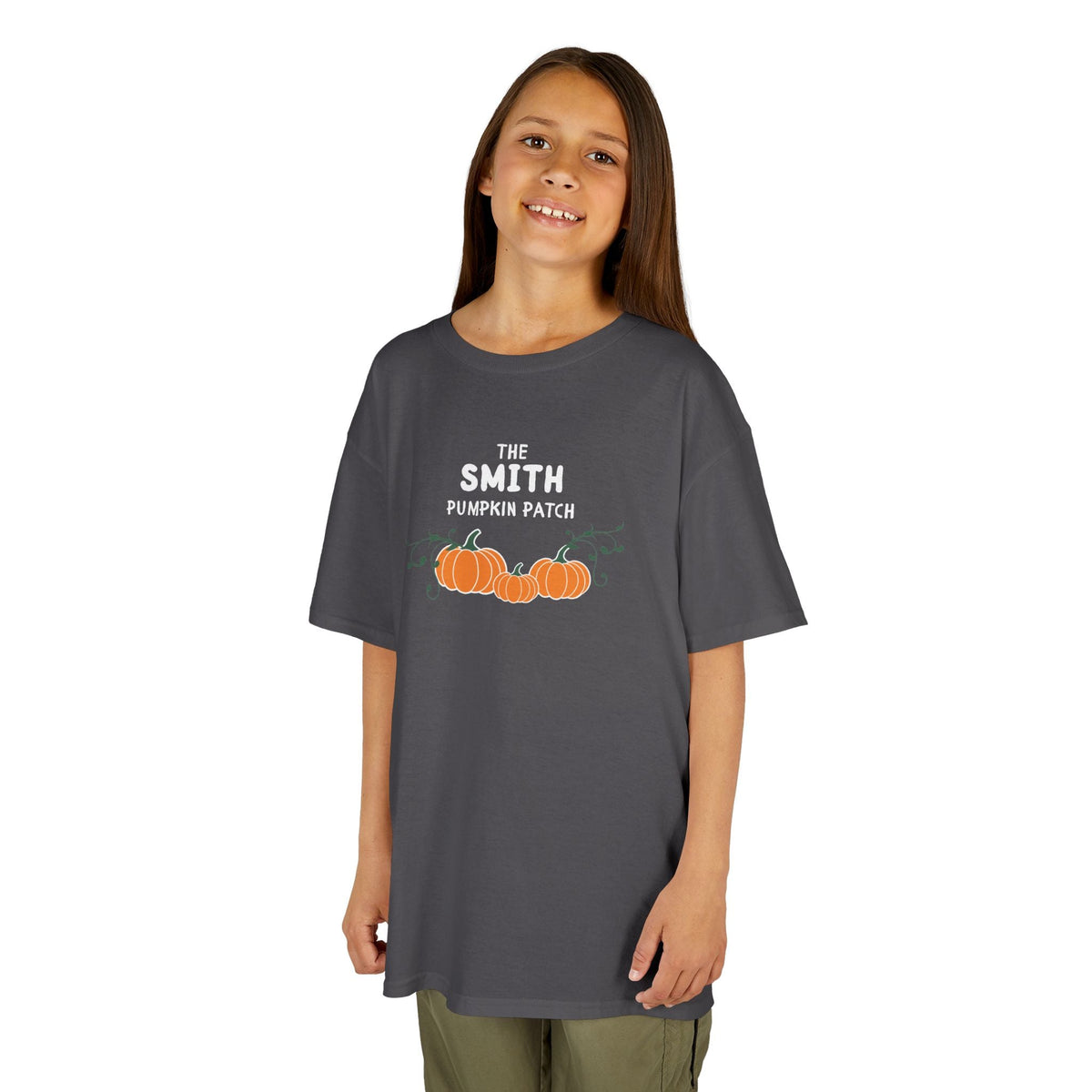 Custom Kids Family name Pumpkin Patch Tee, Personalized Fall Shirt for Family photos Kids clothes La Vie Bien Custom Kids Family name Pumpkin Patch Tee, Personalized Fall Shirt for Family photos