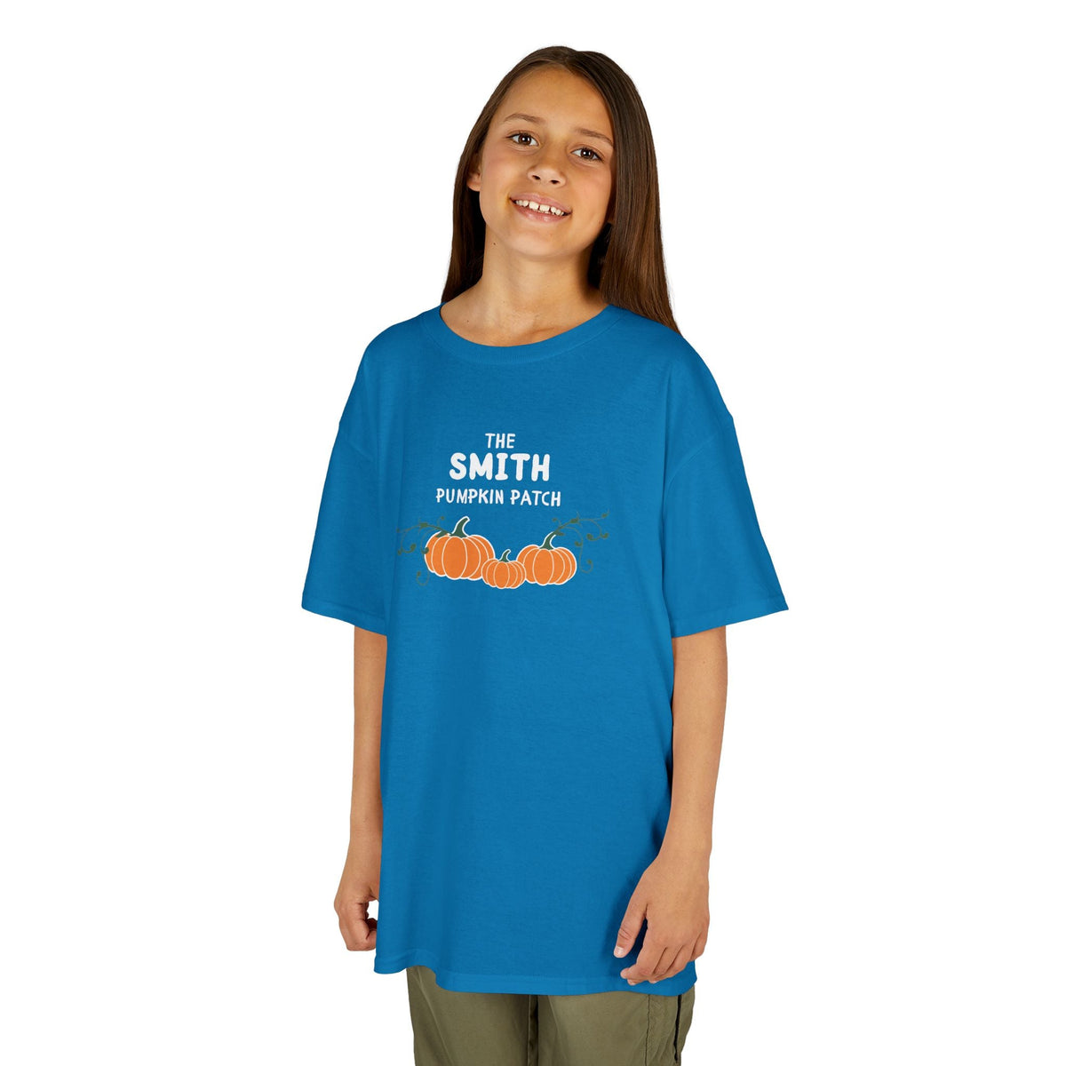 Custom Kids Family name Pumpkin Patch Tee, Personalized Fall Shirt for Family photos Kids clothes La Vie Bien Custom Kids Family name Pumpkin Patch Tee, Personalized Fall Shirt for Family photos