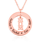 Custom Mom Necklace With Kids Name