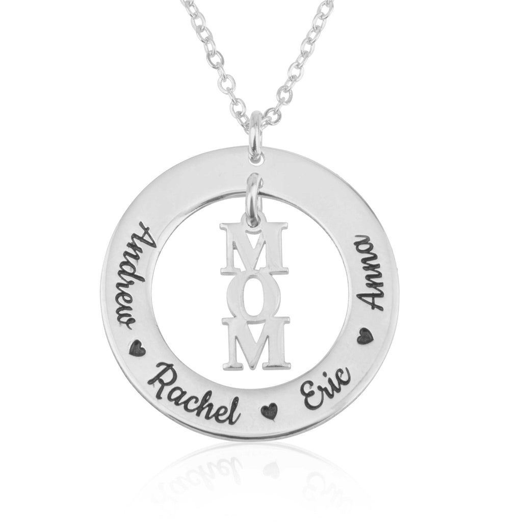 Custom Mom Necklace With Kids Name La Vie Bien Custom Mom Necklace With Kids Name