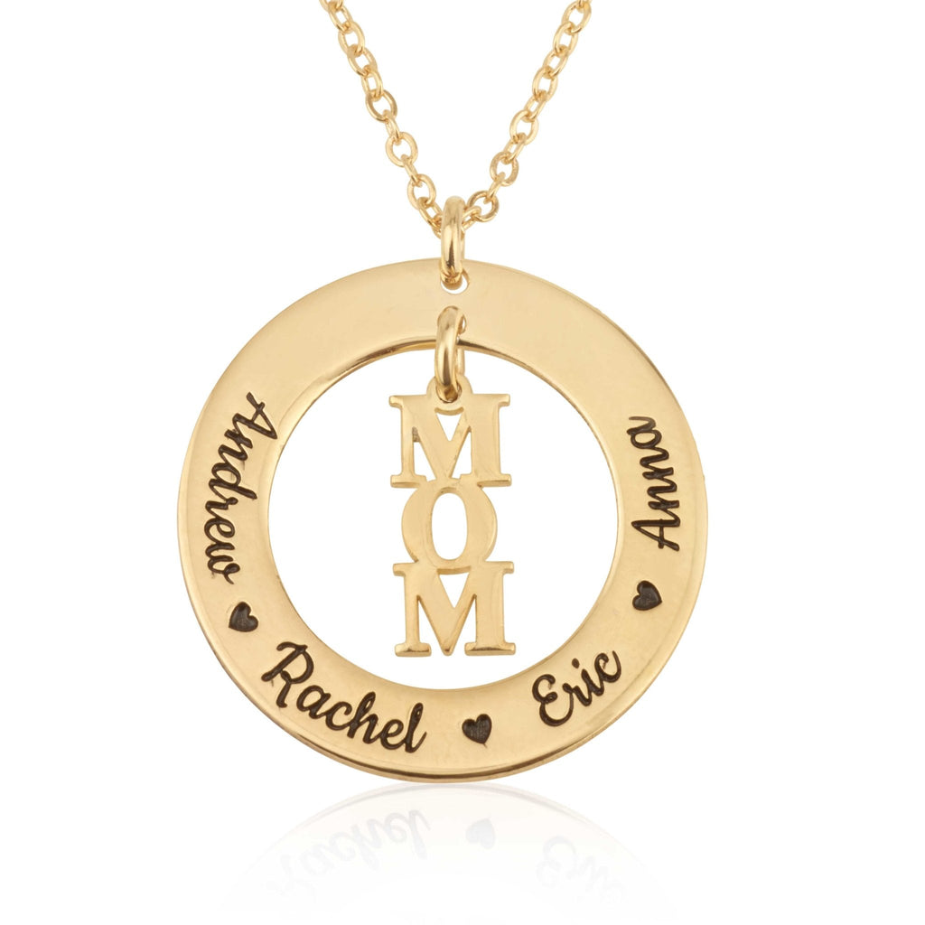 Custom Mom Necklace With Kids Name La Vie Bien Custom Mom Necklace With Kids Name