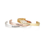 Custom Name Cuff Bracelet La Vie Bien Custom Name Cuff Bracelet