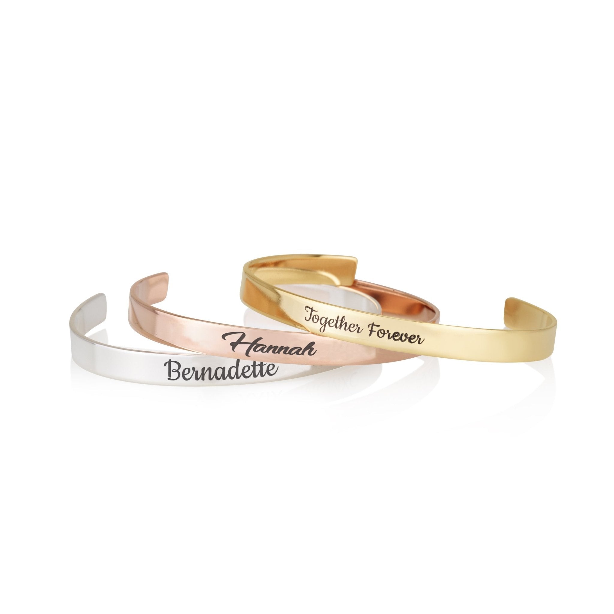 Custom Name Cuff Bracelet La Vie Bien Custom Name Cuff Bracelet
