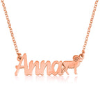 Custom Name Necklace With Aries Zodiac Sign La Vie Bien Custom Name Necklace With Aries Zodiac Sign
