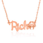Custom Name Necklace With Cancer Zodiac Sign