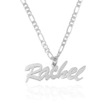 Custom Name Necklace With Figaro Chain La Vie Bien Custom Name Necklace With Figaro Chain