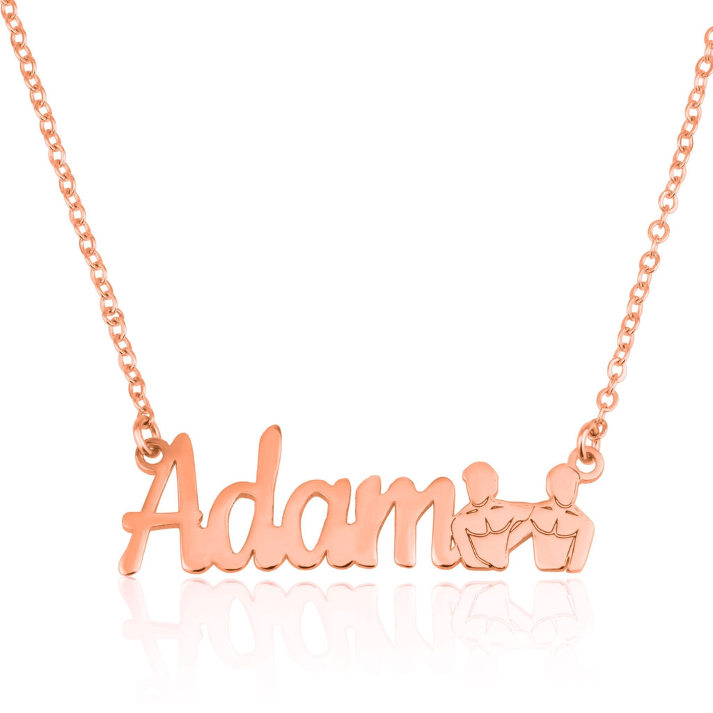 Custom Name Necklace With Gemini Zodiac Sign