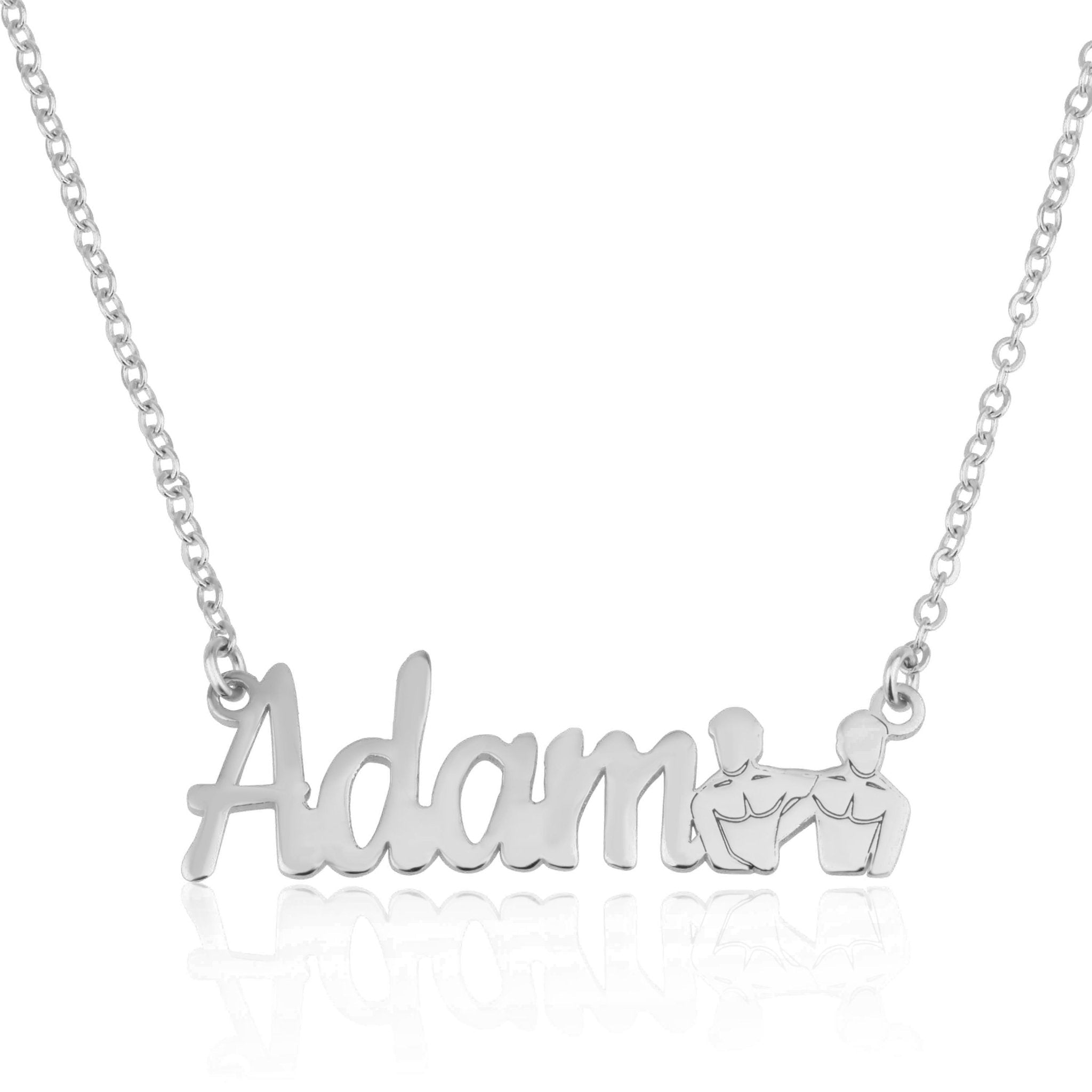 Custom Name Necklace With Gemini Zodiac Sign La Vie Bien Custom Name Necklace With Gemini Zodiac Sign