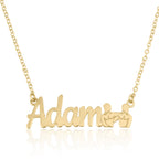 Custom Name Necklace With Gemini Zodiac Sign La Vie Bien Custom Name Necklace With Gemini Zodiac Sign