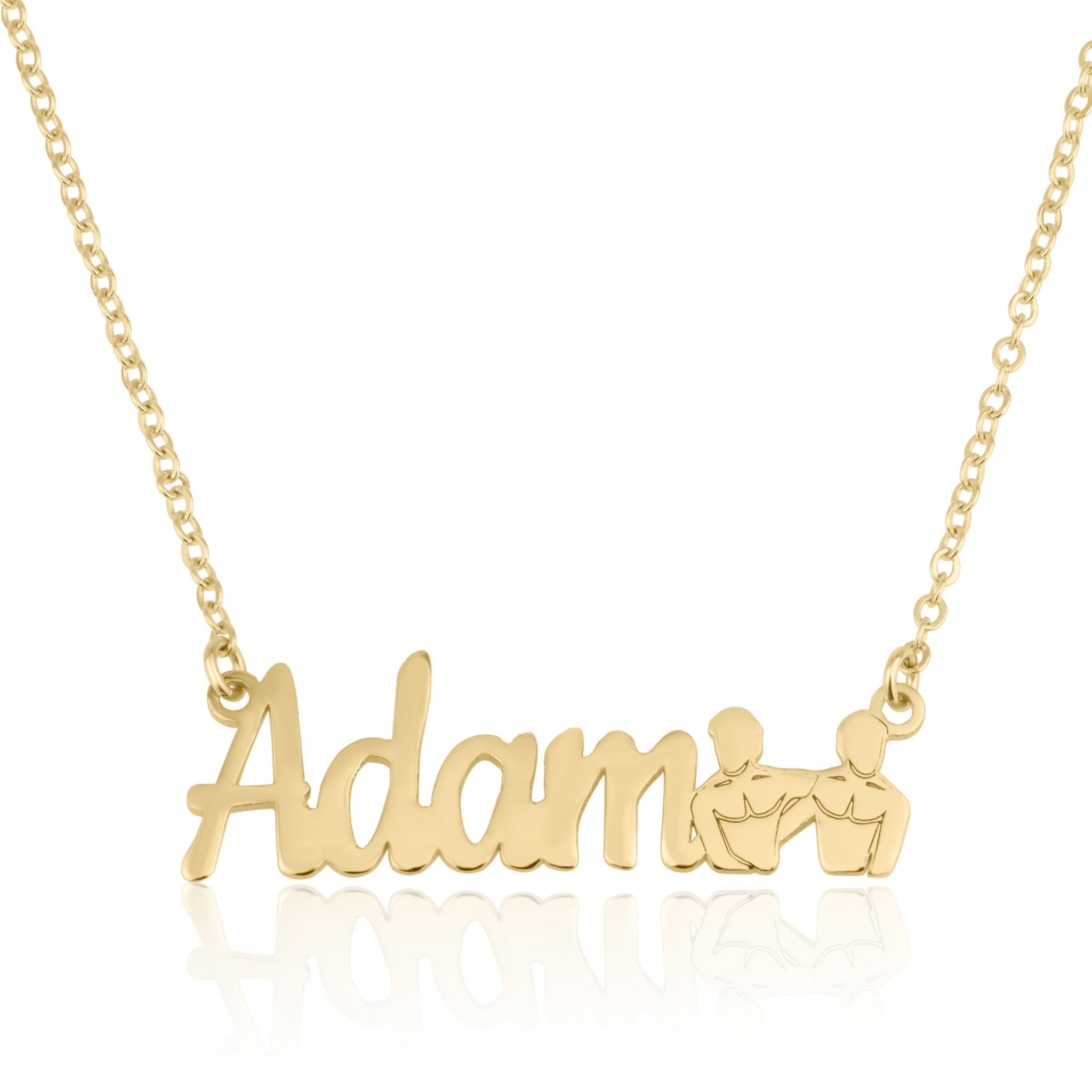 Custom Name Necklace With Gemini Zodiac Sign La Vie Bien Custom Name Necklace With Gemini Zodiac Sign
