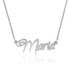 Custom Name Necklace With Hearts
