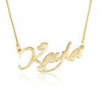 Custom Name Necklace With Hearts