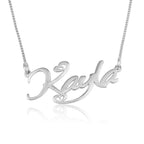 Custom Name Necklace With Hearts