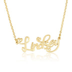 Custom Name Necklace With Hearts La Vie Bien Custom Name Necklace With Hearts