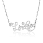 Custom Name Necklace With Hearts La Vie Bien Custom Name Necklace With Hearts