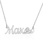 Custom Name Necklace With Leo Zodiac Sign La Vie Bien Custom Name Necklace With Leo Zodiac Sign