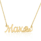 Custom Name Necklace With Leo Zodiac Sign La Vie Bien Custom Name Necklace With Leo Zodiac Sign