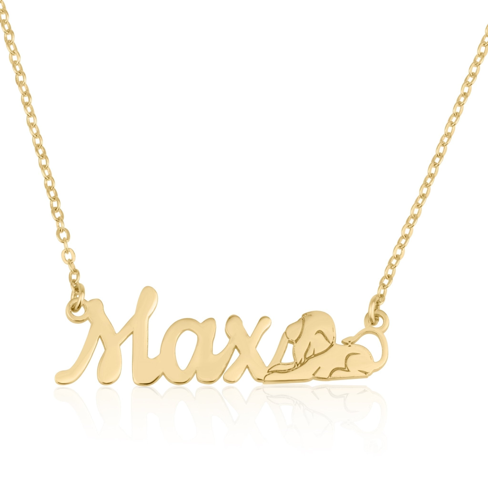 Custom Name Necklace With Leo Zodiac Sign La Vie Bien Custom Name Necklace With Leo Zodiac Sign