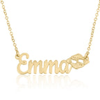 Custom Name Necklace With Pisces Zodiac Sign La Vie Bien Custom Name Necklace With Pisces Zodiac Sign