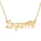 Custom Name Necklace With Taurus Zodiac Sign La Vie Bien Custom Name Necklace With Taurus Zodiac Sign