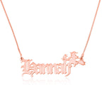 Custom Name Necklace With Witch La Vie Bien Custom Name Necklace With Witch