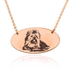Custom Pet Engraved Photo Necklace La Vie Bien Custom Pet Engraved Photo Necklace