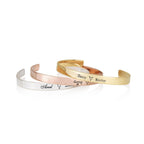 Custom Transgender Pride Names Cuff Bracelet La Vie Bien Custom Transgender Pride Names Cuff Bracelet