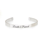 Custom Two Names Cuff Bracelet La Vie Bien Custom Two Names Cuff Bracelet