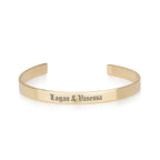 Custom Two Names Cuff Bracelet La Vie Bien Custom Two Names Cuff Bracelet