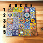 Customizable Mexican End Table | Talavera Tile Wood Side Table Mexican End Table La Vie Bien Customizable Mexican End Table | Talavera Tile Wood Side Table