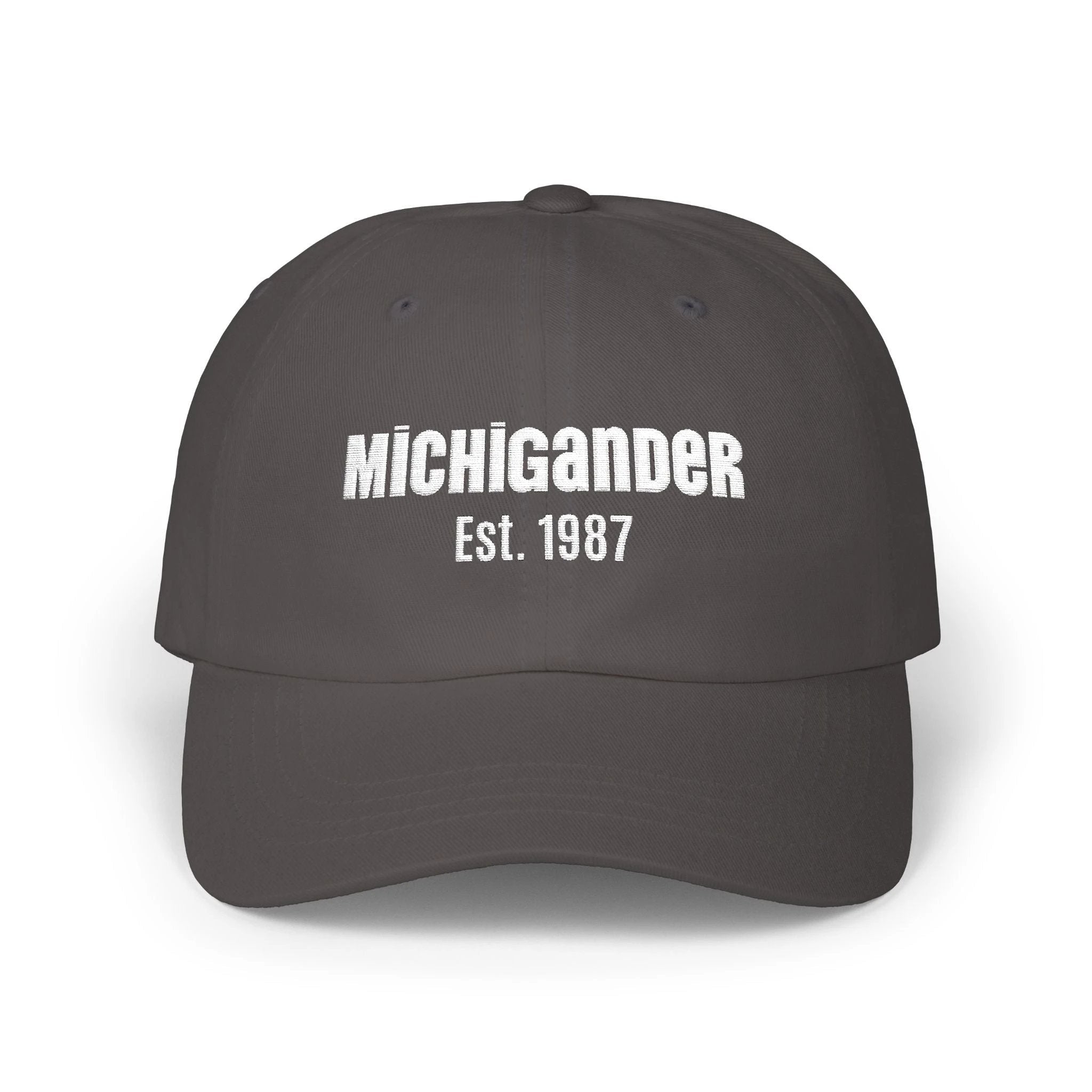 Customizable Michigander Est. 1987 Dad Cap, embroidered by Printify