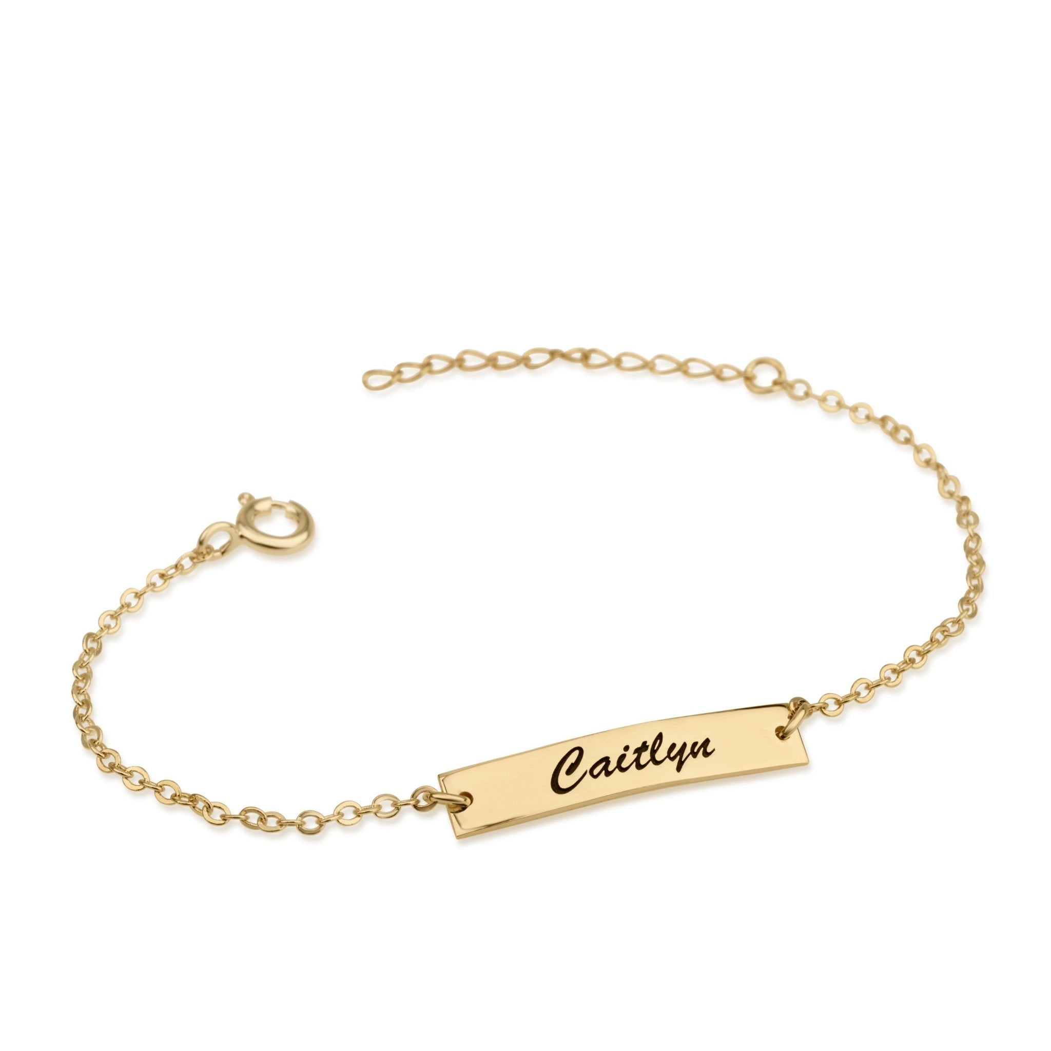 Customize Baby Bar Name Bracelet La Vie Bien Customize Baby Bar Name Bracelet