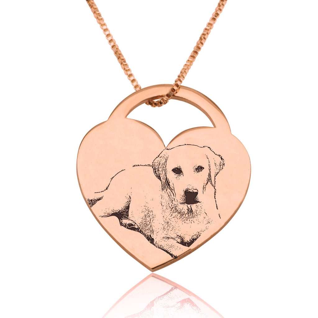 Customize Dog Picture Necklace La Vie Bien Customize Dog Picture Necklace