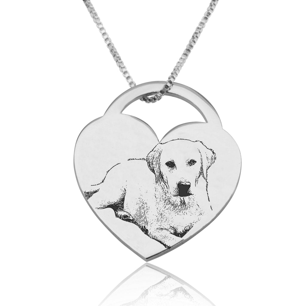 Customize Dog Picture Necklace La Vie Bien Customize Dog Picture Necklace