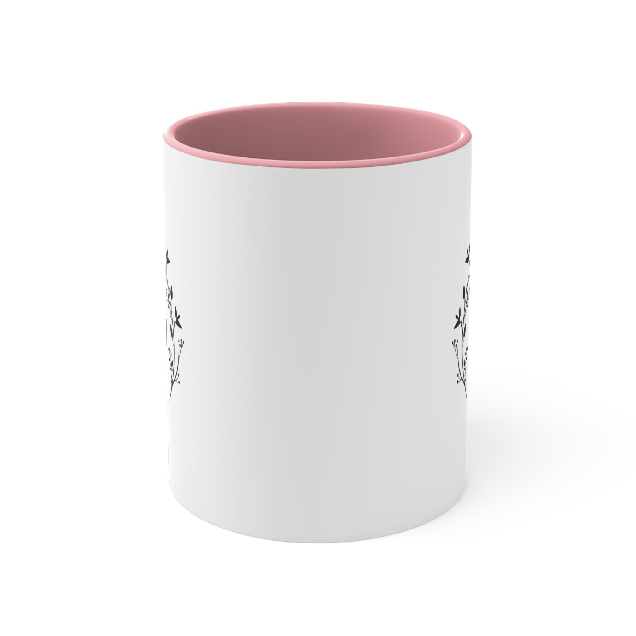 Customized Chinese Name Characters Mug, personalized Floral Frame Accent Ceramic Mug Mug La Vie Bien Customized Chinese Name Characters Mug, personalized Floral Frame Accent Ceramic Mug