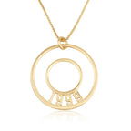 Customized Year Of Birth Disc Necklace La Vie Bien Customized Year Of Birth Disc Necklace