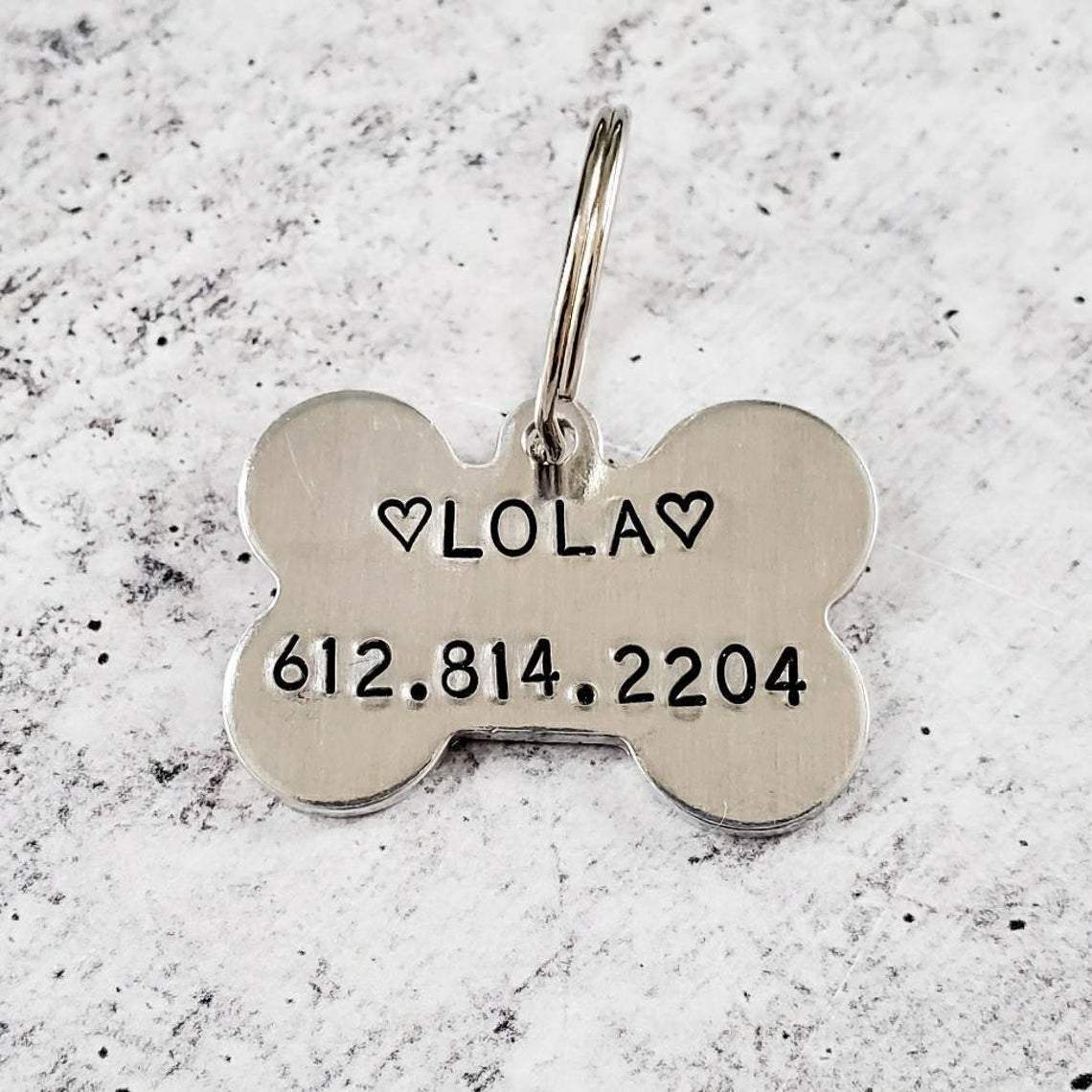 CUTE BUT PSYCHO Bone - Shaped Pet Tag Pet Tags La Vie Bien CUTE BUT PSYCHO Bone - Shaped Pet Tag