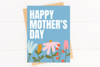 Cute Mother's Day Card Happy Mother's Day Floral Card by Five Dot Post