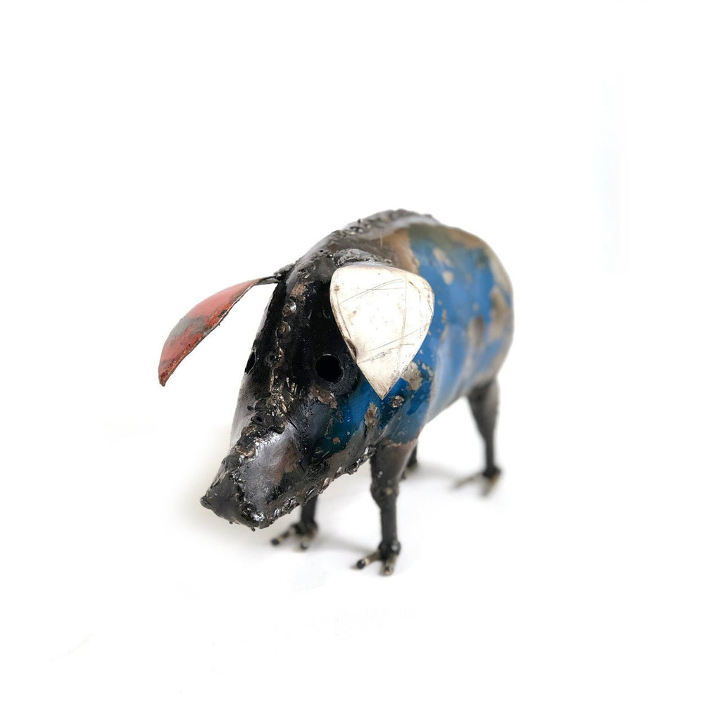 Cute Piggy - Colorful Recycled Metal La Vie Bien Cute Piggy - Colorful Recycled Metal