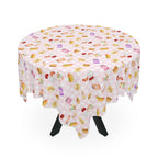 Cute pink gingham foodie Picnic Tablecloth, Cute Sweets Patterned Table Cover for Kids Parties, Everyday Decor Home Decor La Vie Bien Cute pink gingham foodie Picnic Tablecloth, Cute Sweets Patterned Table Cover for Kids Parties, Everyday Decor