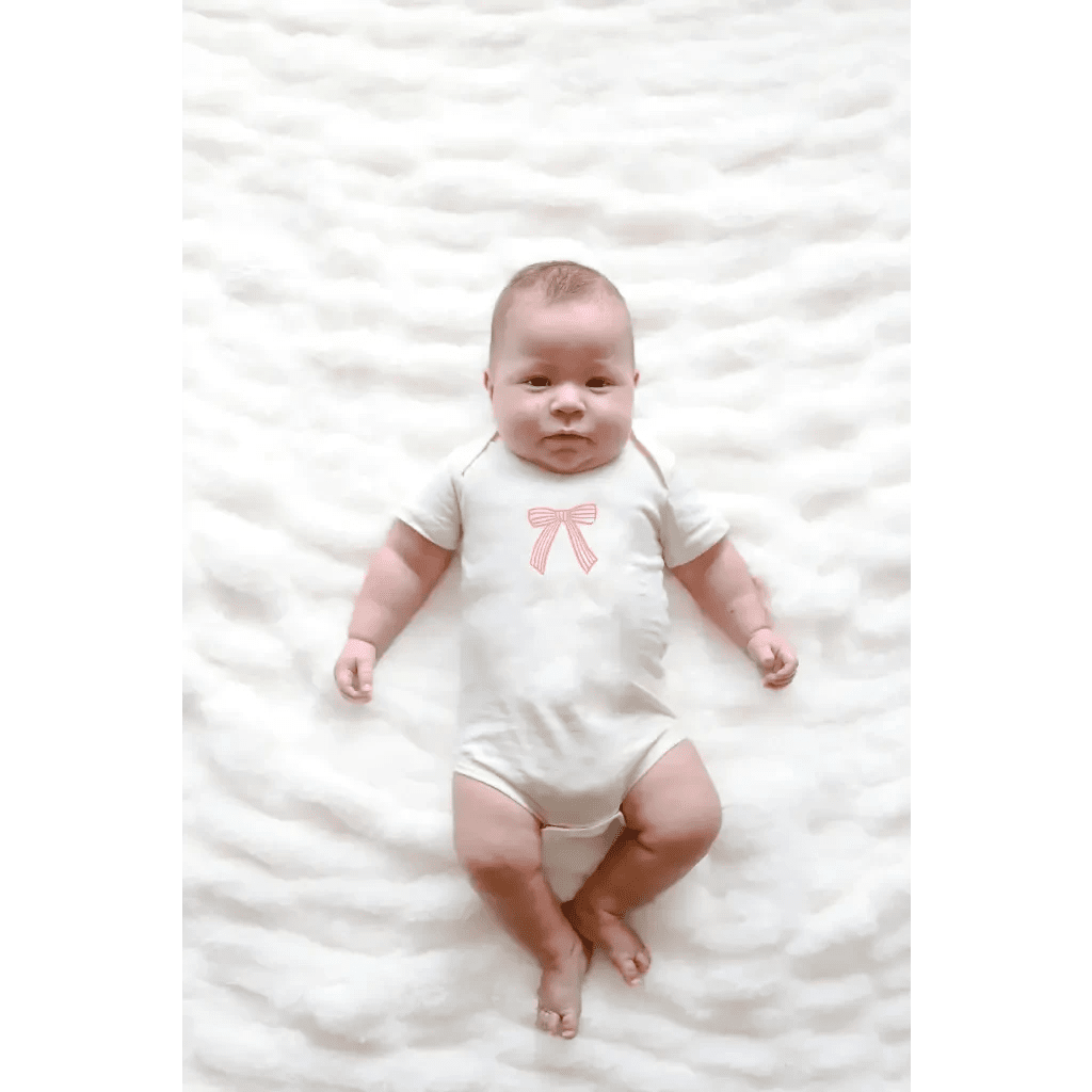 Cutesy Bow Baby Onesie