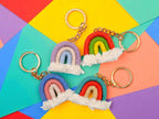 Cutie Pastel Rainbow Keychain and Bag Charm by Why Begin